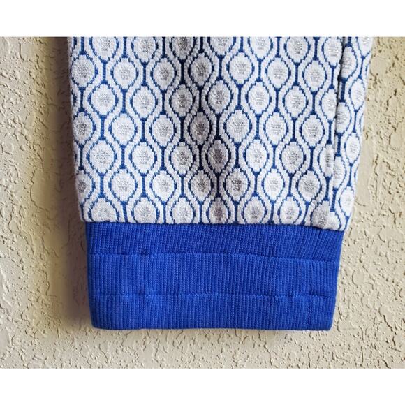 MODCLOTH Women's S Joggers Pants Be Kind Unwind Drawstring Waist Blue Silver NEW - Picture 7 of 10